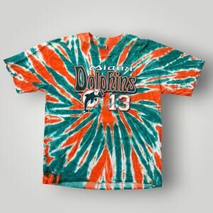 Vintage Y2K Sports Attack Miami Dolphins Ricky Williams #34 Tie Dye T Shirt XXL